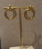 Medium Double Circle Hoop Studs