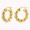 Small Chunky Twist Hoops