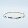 Medium Mixed Gold Filled and Sterling Beaded Bracelet