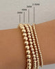3mm Classic Beaded Bracelet