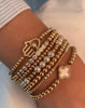 Gold Hamsa Evil Eye Beaded Bracelet