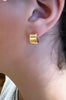 Small thick Gold Huggie