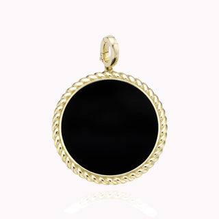 Black Onyx with Gold Detailed Charm