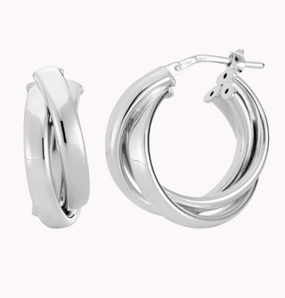 Small Criss Cross Hoops