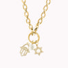 Star Of David & Hamsa Hand Necklace (Please allow 10 days for delivery)