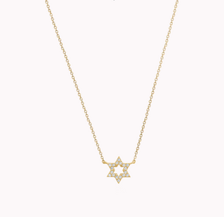 Star of David Diamond Necklace