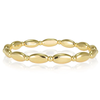 Bracelet de perles ovales rempli d'or 14 carats de 6 mm