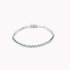 Green Tennis Bracelet