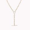 Lariat Paperclip Bar Necklace