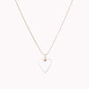 White Heart Necklace