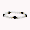 Pearl, Black Onyx & Gold Beaded Bracelet