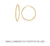 Small Diamond Cut Hoops