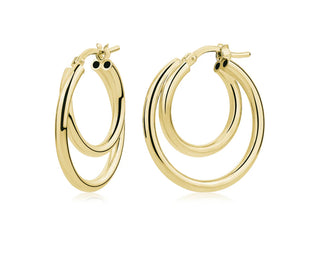 DOUBLE HOOP EARRINGS