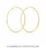 XL Diamond Cut Hoops