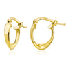 Mini Curved Oval Earrings