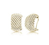 Iconic Beaded Mesh Earring In Yellow