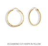 Xtra Small Diamond Cut Hoops