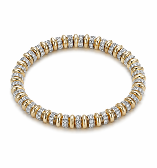 Roundel Diamond Beaded Bracelet