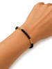 Black onyx with Gold Beaded Bracelet