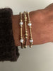 Gold in Gold Tube Beaded Bracelet