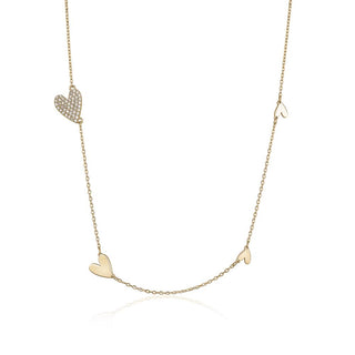 Crystal Ascending Heart Necklace