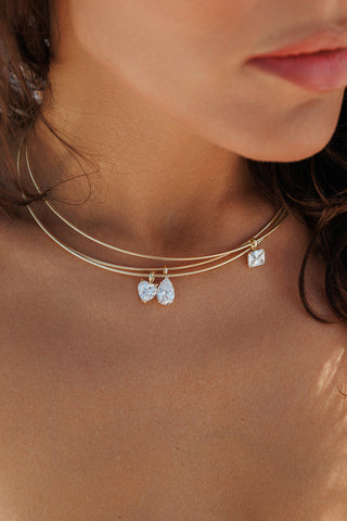 Cable Crystal Necklace