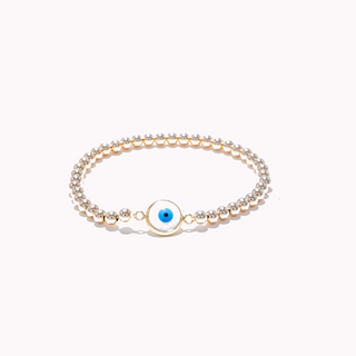 White / Blue Circle Acrylic Evil Eye