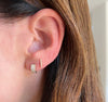 Boucles d'oreilles à tige en diamant