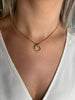 Double Circle Hoop Necklace