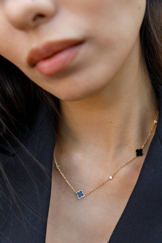 Clover Enamel Necklace