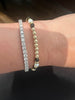Gold Filled beaded Bracelet with Pearl and Black Onyx