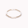 Pearl and Gold pattern Beaded Bracelet