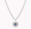 Evil Eye Disc Necklace