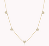 Five Heart Diamond Necklace