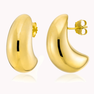 Boucles d'oreilles épaisses en forme de larme