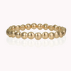 Bracelet plat en perles d'or