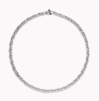 Sterling Silver Small Marine Chain Link Necklace