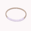 Bracelet perlé de quartz rose