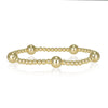 Gold Pattern Bead Bracelet