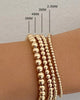 Bracelet de perles classique de 3 mm