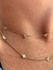 Five Heart Diamond Necklace