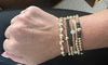 Gold Pattern Bead Bracelet