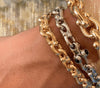 Bracelet chaîne à petits maillons marins en argent sterling