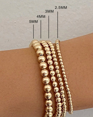 4mm Classic Bead Bracelet