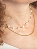 Flat Disc Pearl Necklace